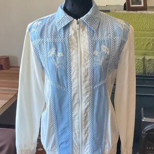 Adorable Vintage 80’s-does-50’s GW Graff Zip Jacket - Small